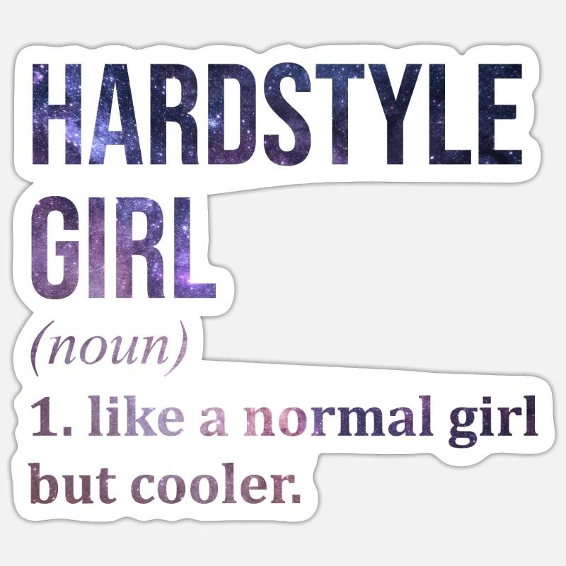 Hardstyle - Sticker size S (10 x 10 cm) - white matte