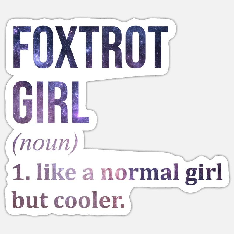 Foxtrot Sticker size S (10 x 10 cm)