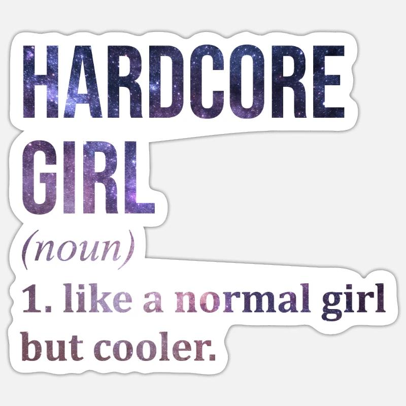 Hardcore Hardcore Hardcore Sticker Größe S (10 x 10 cm)