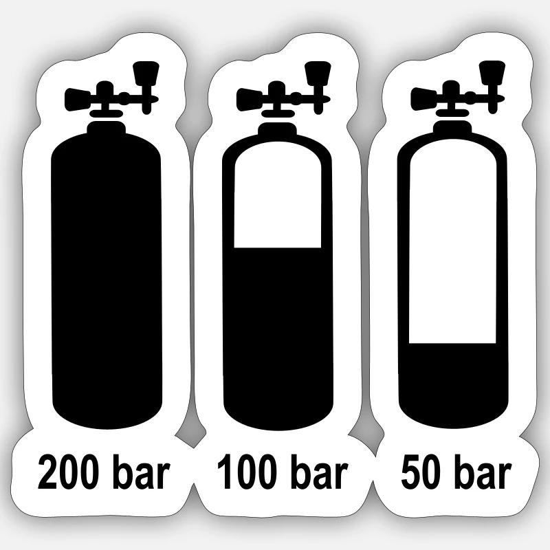 Dive - Sticker size S (10 x 10 cm) - white matte
