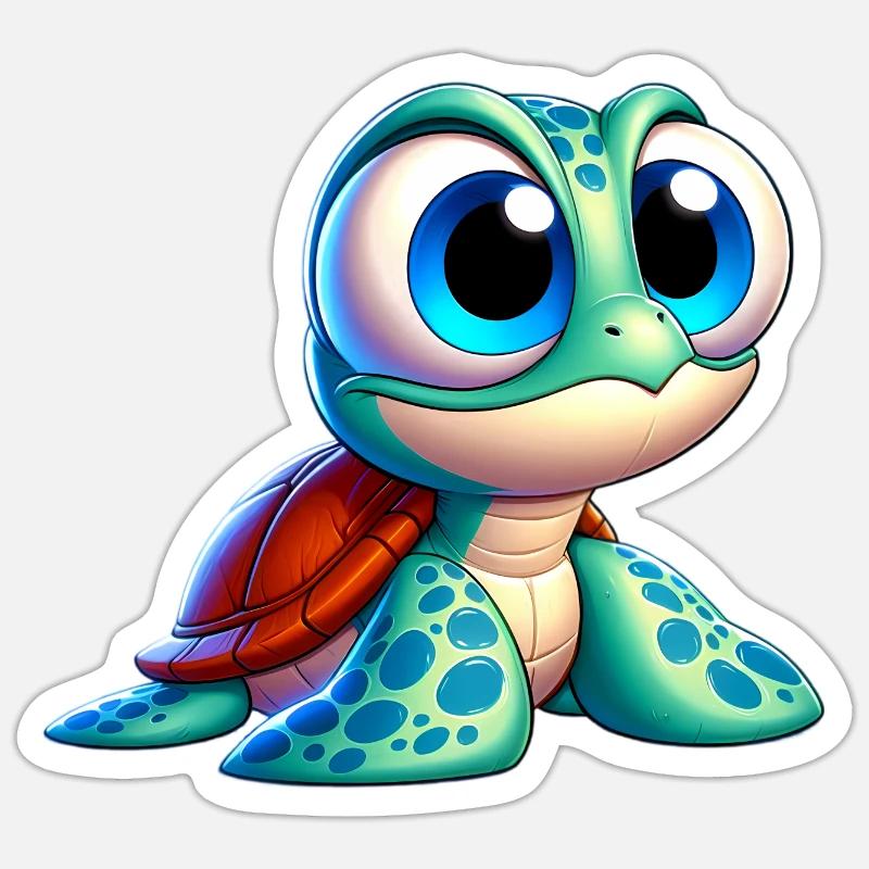 Turtle Sticker size S (10 x 10 cm)