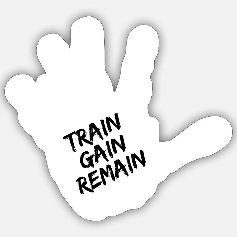 Le gain du train reste Sticker taille S (10 x 10 cm)