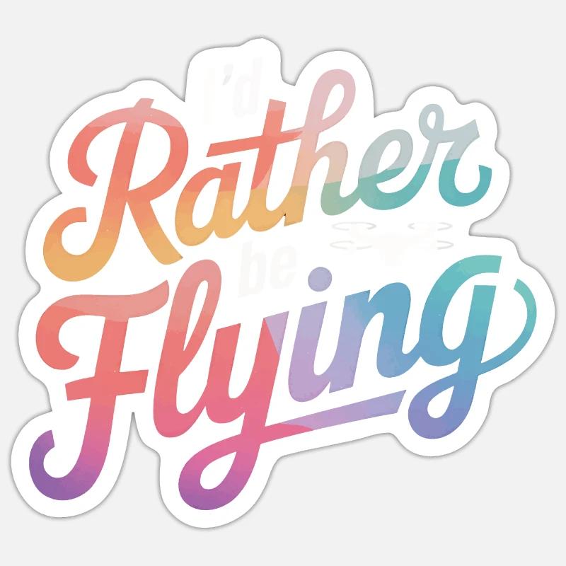 Drones Pilot Quadcopter Drone Sticker size S (10 x 10 cm)