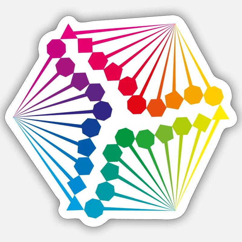 Colour composite Sticker size S (10 x 10 cm)