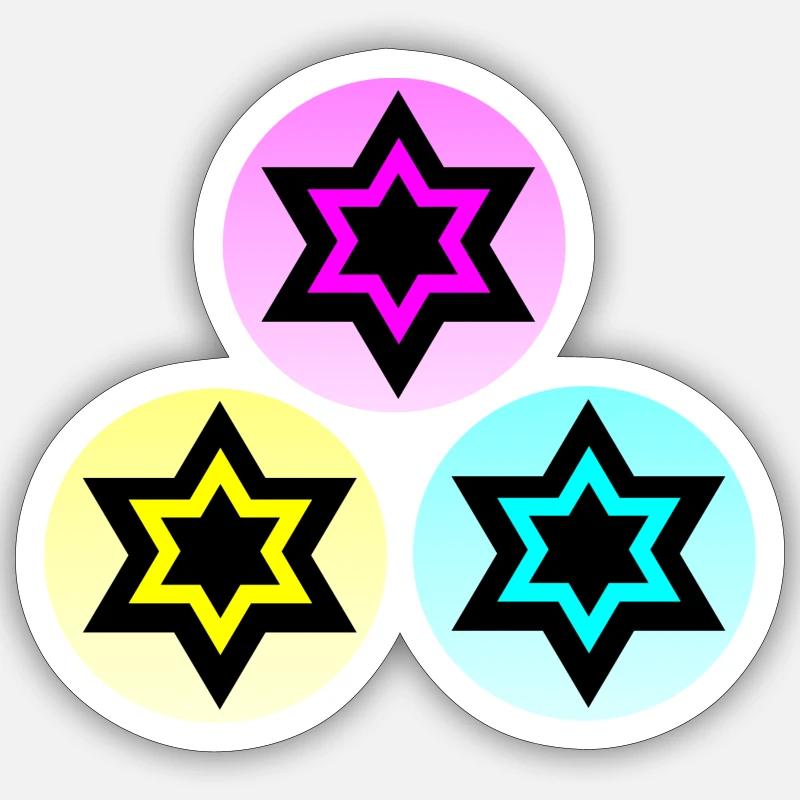 Star Sticker size S (10 x 10 cm)
