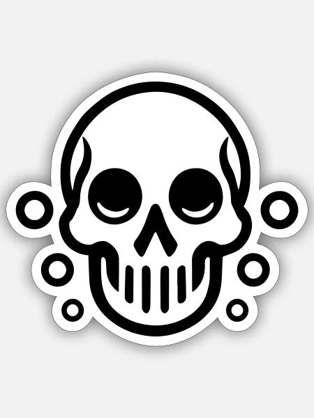  - Sticker size S (10 x 10 cm) - white matte