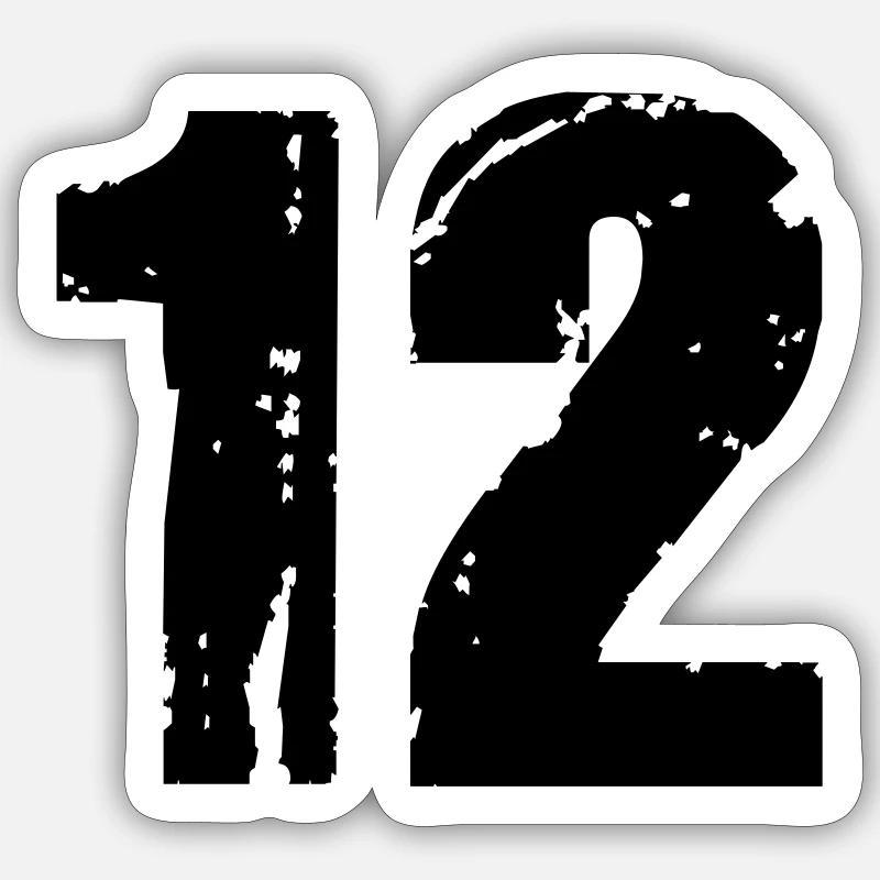 12 Sticker Größe S (10 x 10 cm)