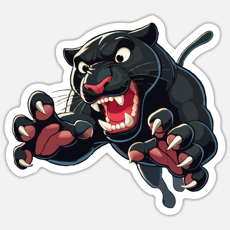 Attacks - Sticker size S (10 x 10 cm) - white matte