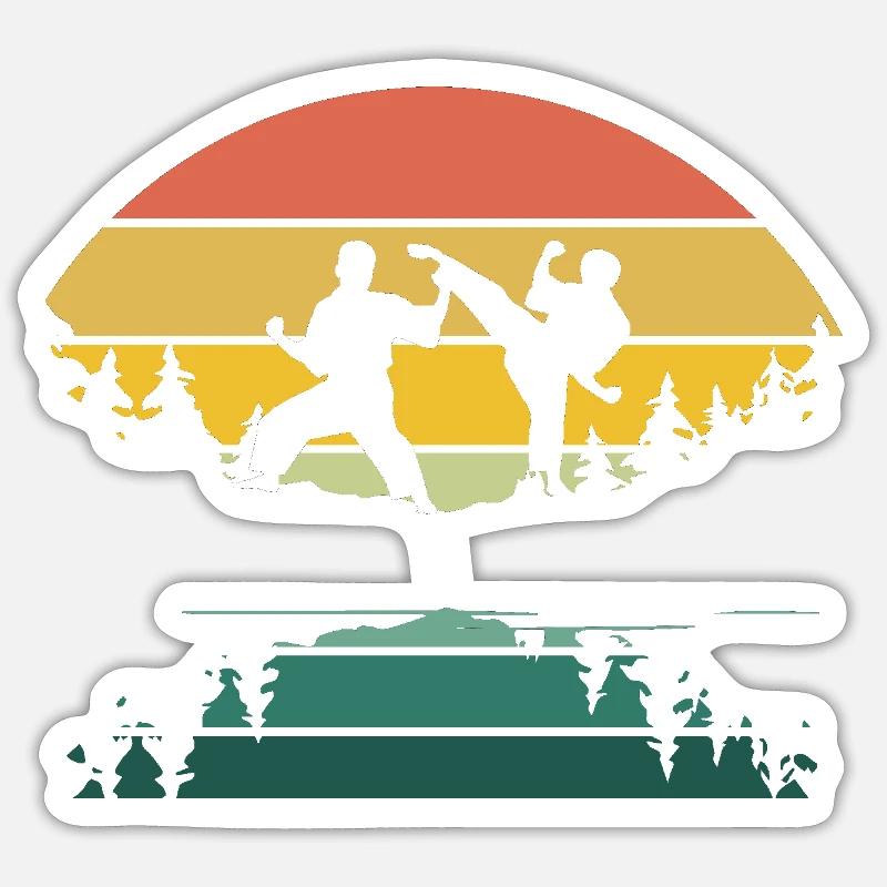 Jiu Jitsu Self Defense - Sticker size S (10 x 10 cm) - white matte