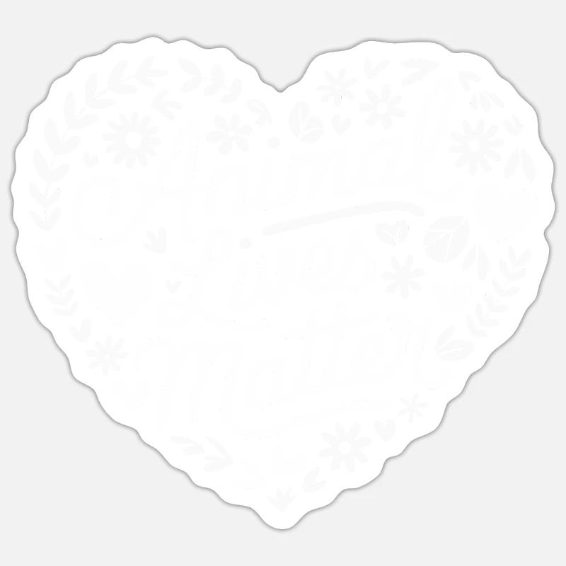Végétarien Végétalien Végétarien Végétarien - Sticker taille S (10 x 10 cm) - blanc mat