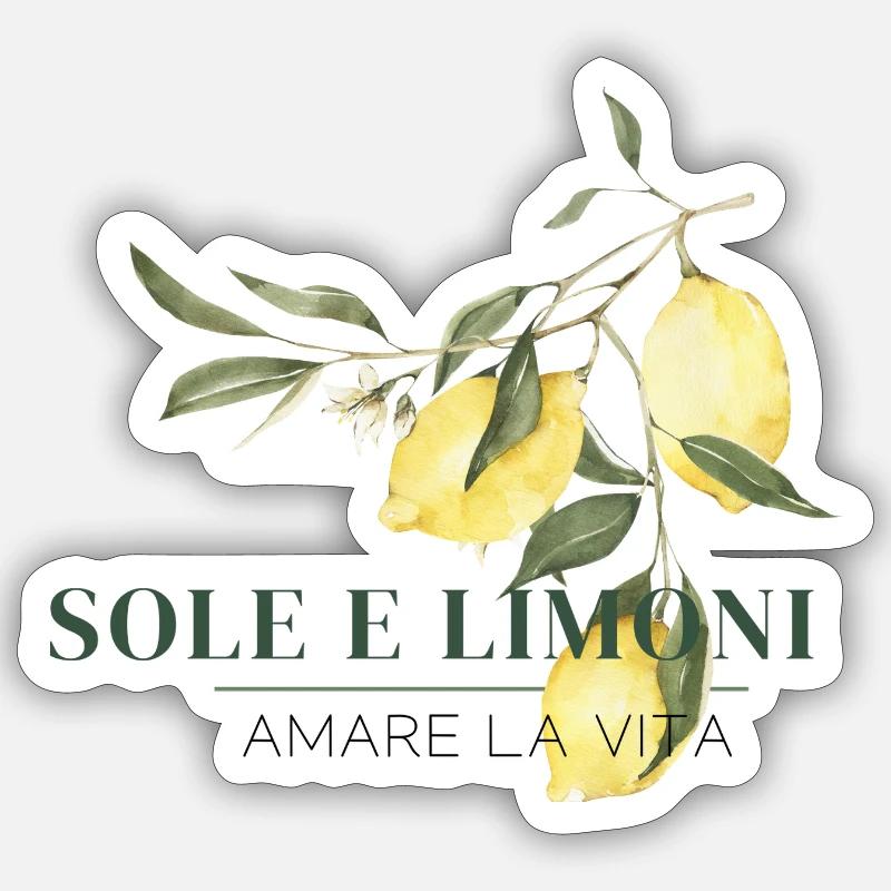 Sole e Limoni Sticker Größe S (10 x 10 cm)