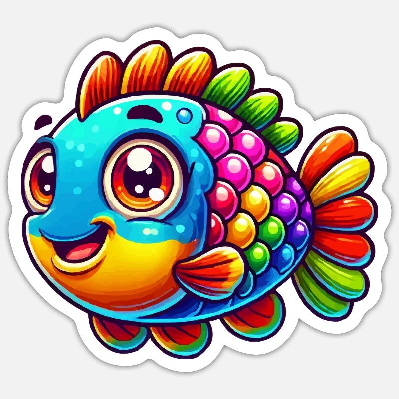 Fish 1 Sticker size S (10 x 10 cm)