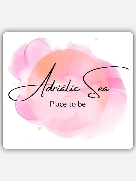 Adria - Sticker Größe S (10 x 10 cm) - Mattweiß