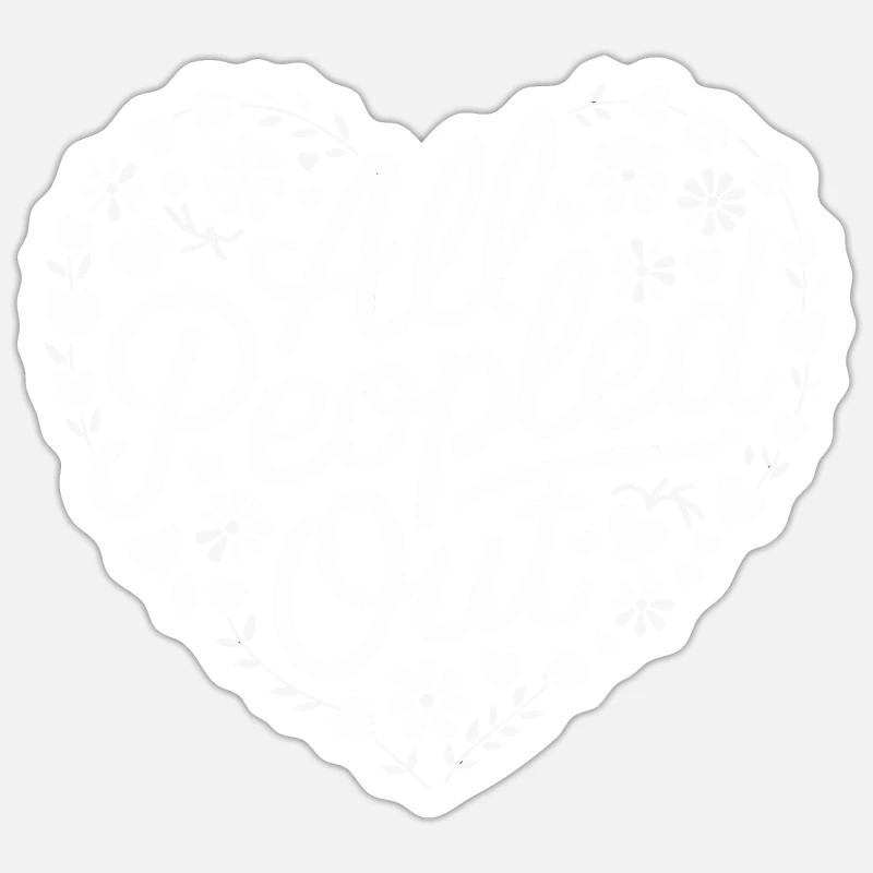 Introvert, antisocial, introvert Sticker size S (10 x 10 cm)