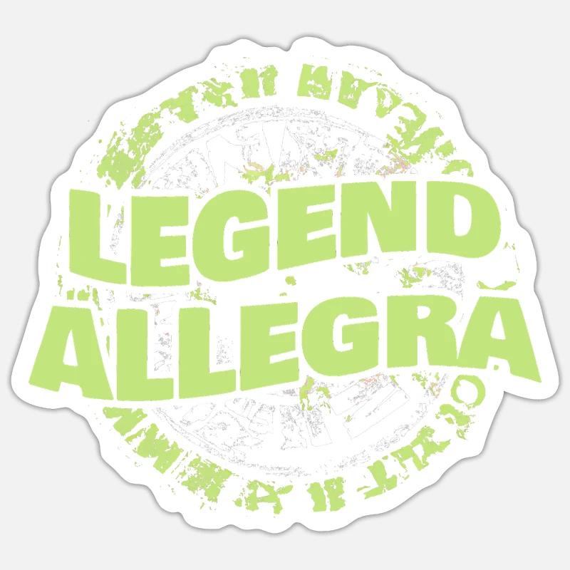 Mrs. Allegra - Sticker size S (10 x 10 cm) - white matte