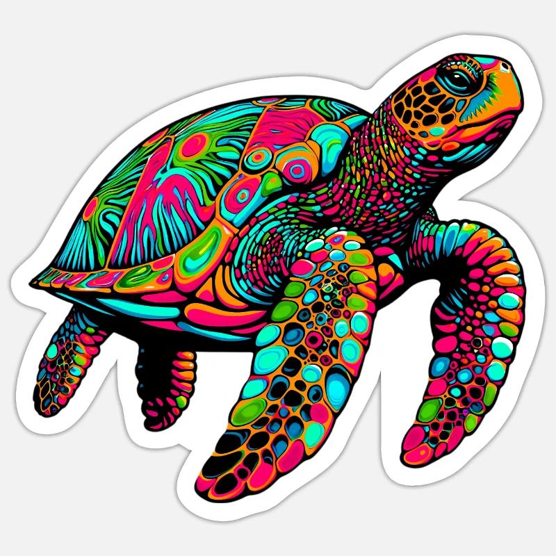 Sea turtle Sticker size S (10 x 10 cm)