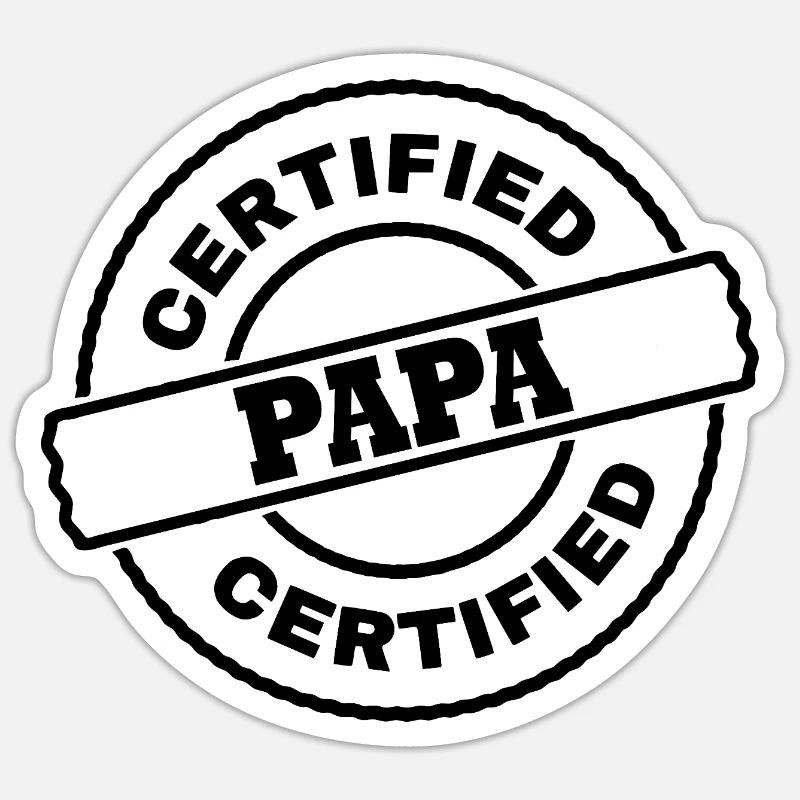 Papa Sticker size S (10 x 10 cm)