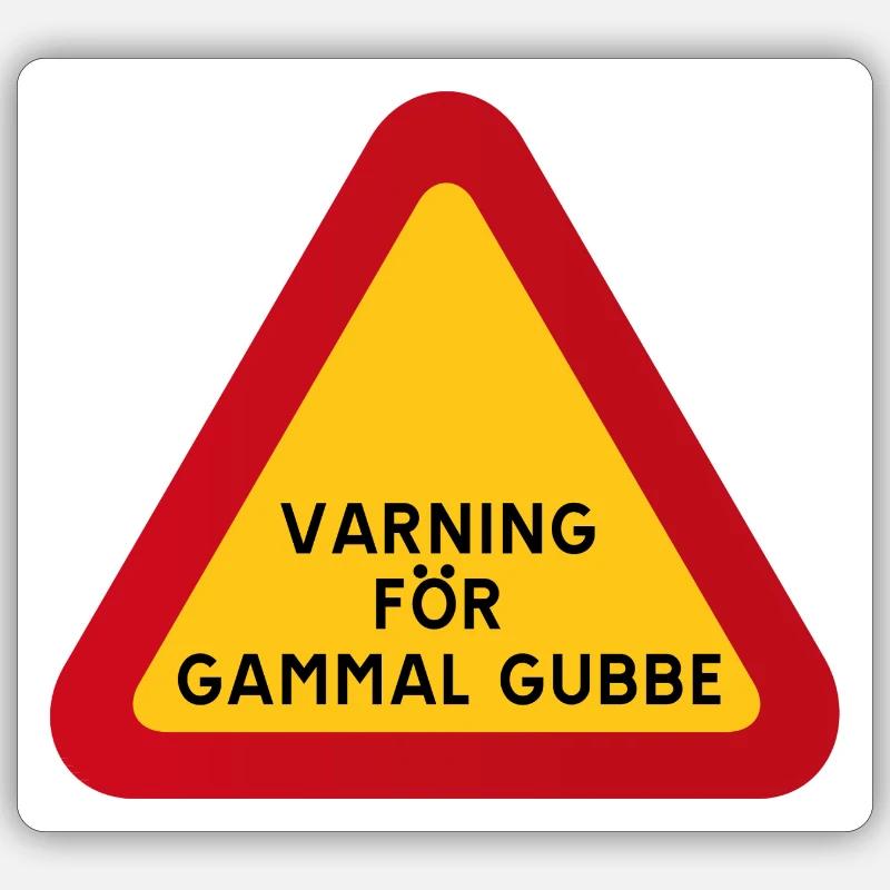 gubbe - Sticker size S (10 x 10 cm) - white matte