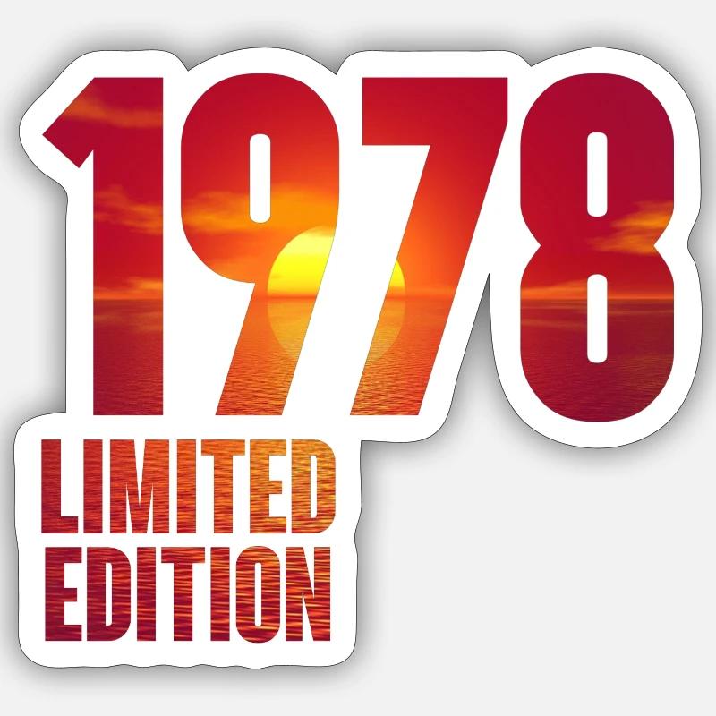 1978 - Sticker size S (10 x 10 cm) - white matte