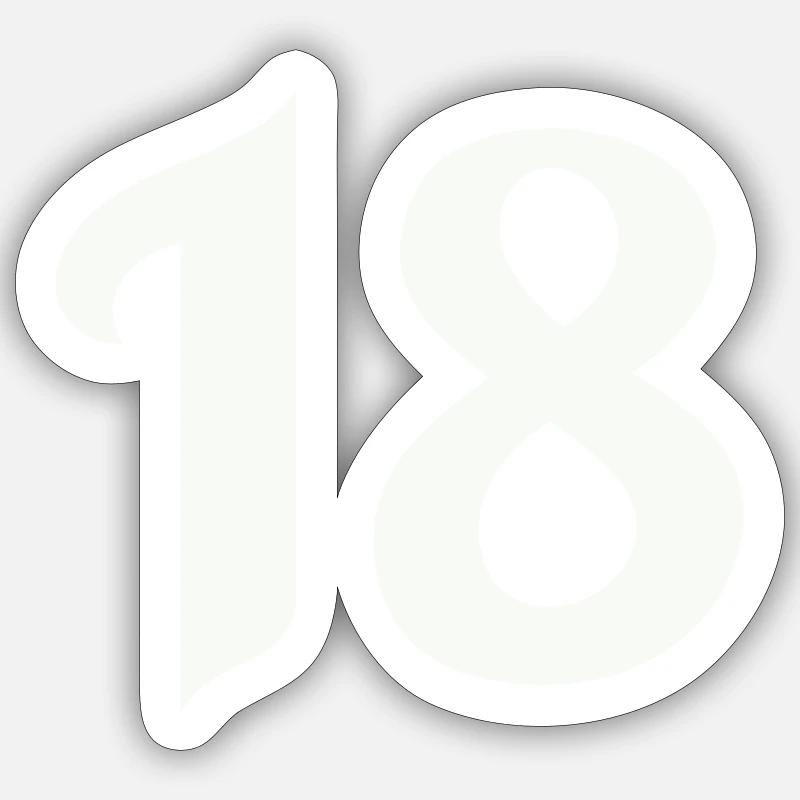 18 Sticker size S (10 x 10 cm)