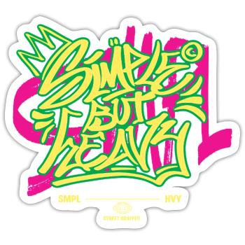 Streetwear Urban Graffiti - Sticker Größe S (10 x 10 cm) - Mattweiß - Vorne