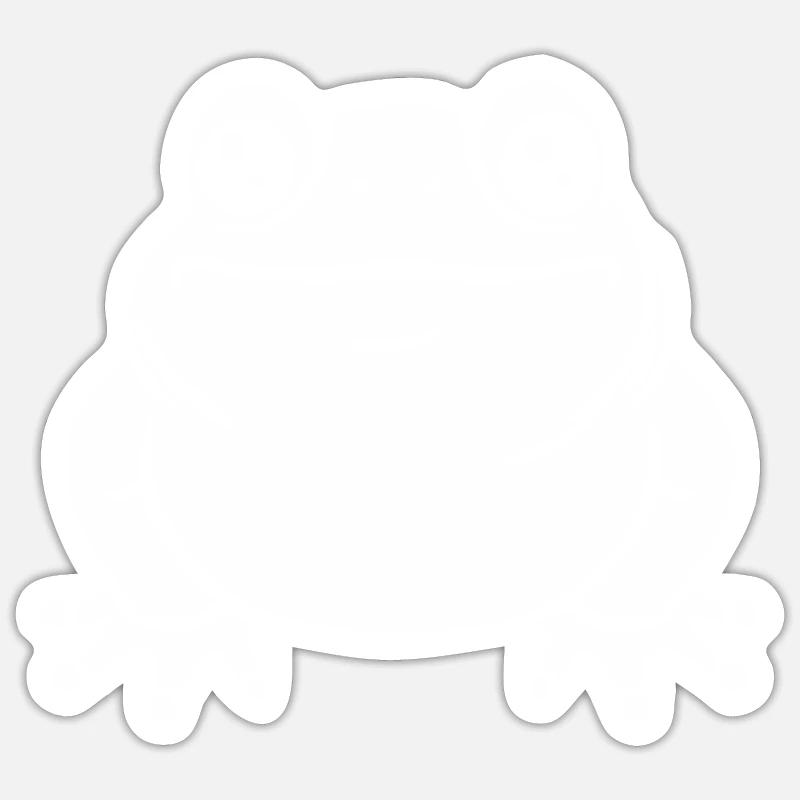 toad - Sticker size S (10 x 10 cm) - white matte