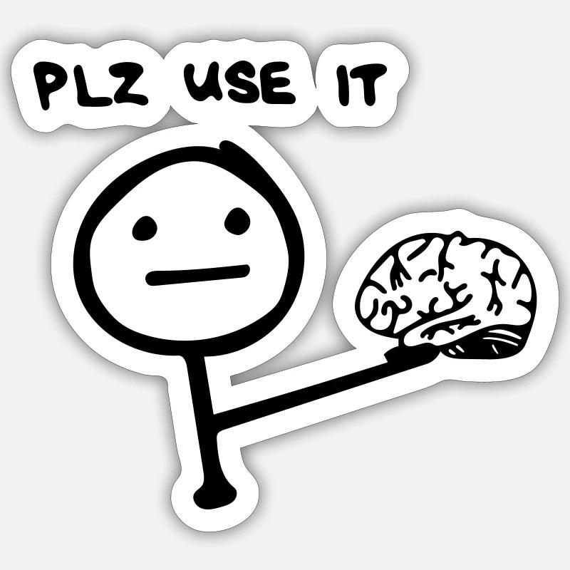 please use it Sticker size S (10 x 10 cm)