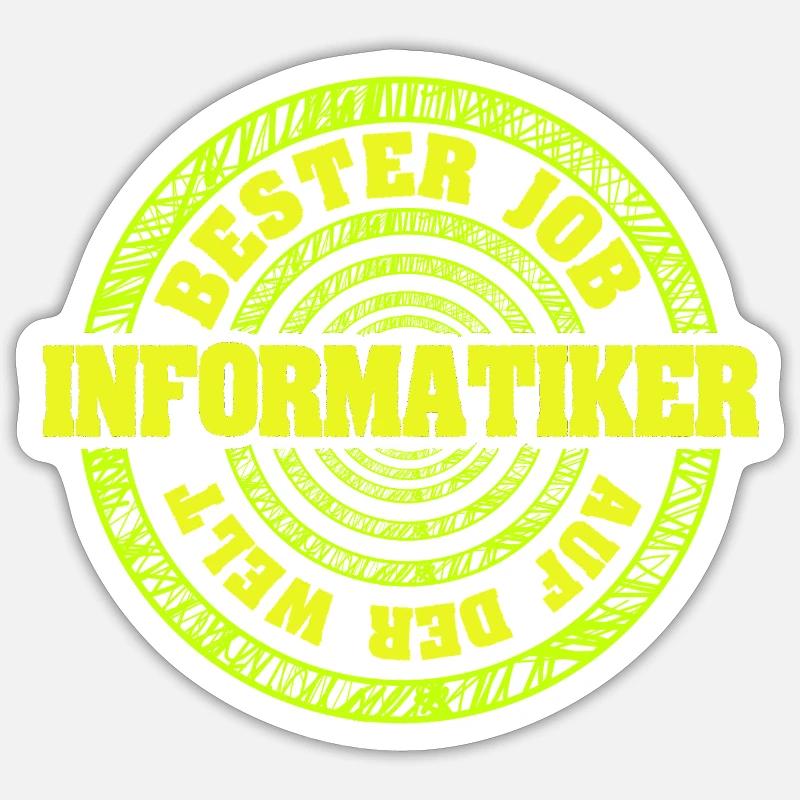 Gift for Computer Scientist - Sticker size S (10 x 10 cm) - white matte