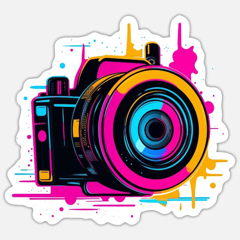 Camera Steamwave Sticker size S (10 x 10 cm)
