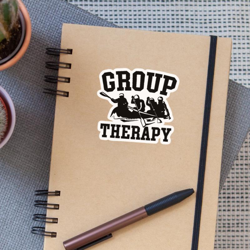 Group Therapy Rafting Adventure Sticker size S (10 x 10 cm)