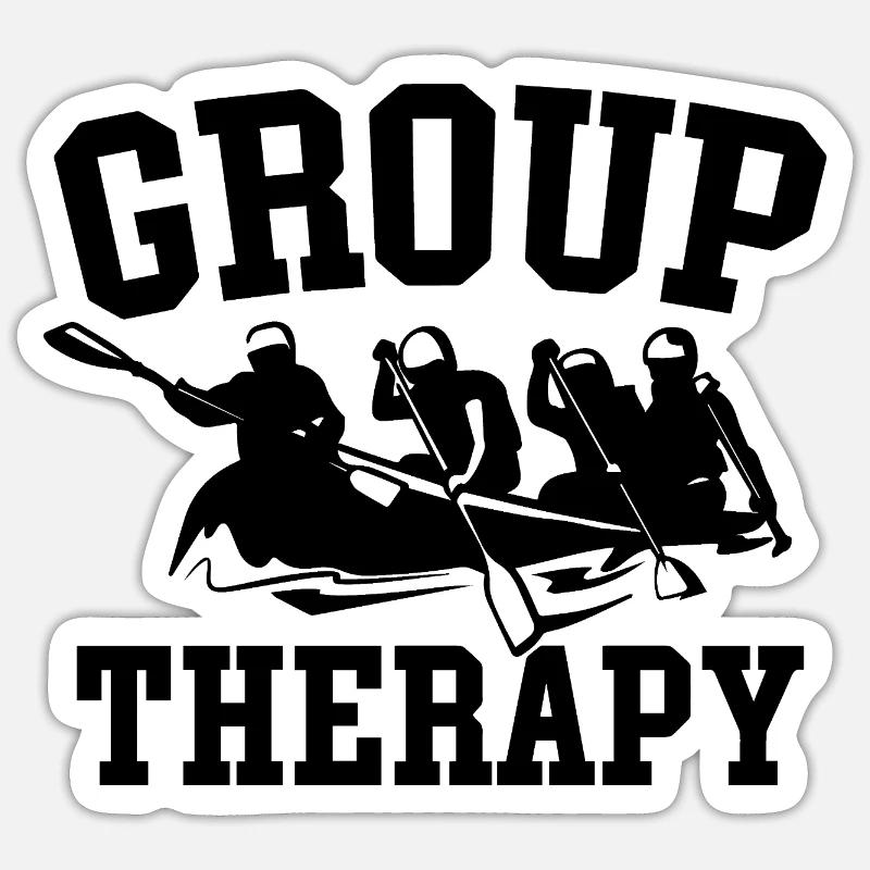 Thérapie de groupe Rafting Aventure Sticker taille S (10 x 10 cm)