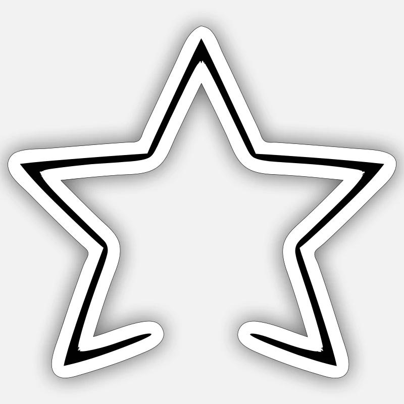 Himmlisches Hemd mit Sternennachtmuster - Sticker Größe S (10 x 10 cm) - Mattweiß