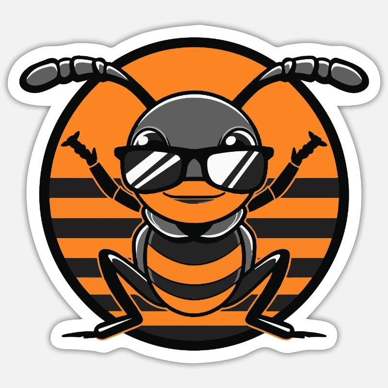 Ant Cool Comic - Sticker size S (10 x 10 cm) - white matte