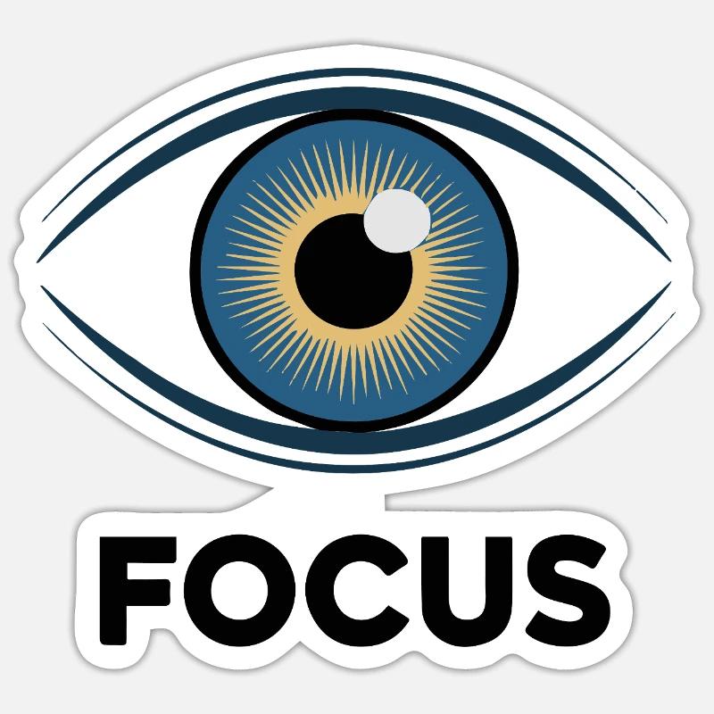 Celestial Eye Sunburst Design - Sticker size S (10 x 10 cm) - white matte