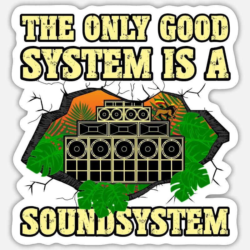 Dub Soundsystem Sticker Größe S (10 x 10 cm)