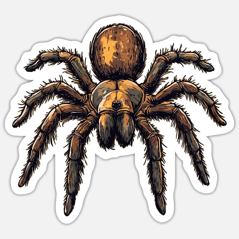 Tarantulas Tarantula - Sticker size S (10 x 10 cm) - white matte