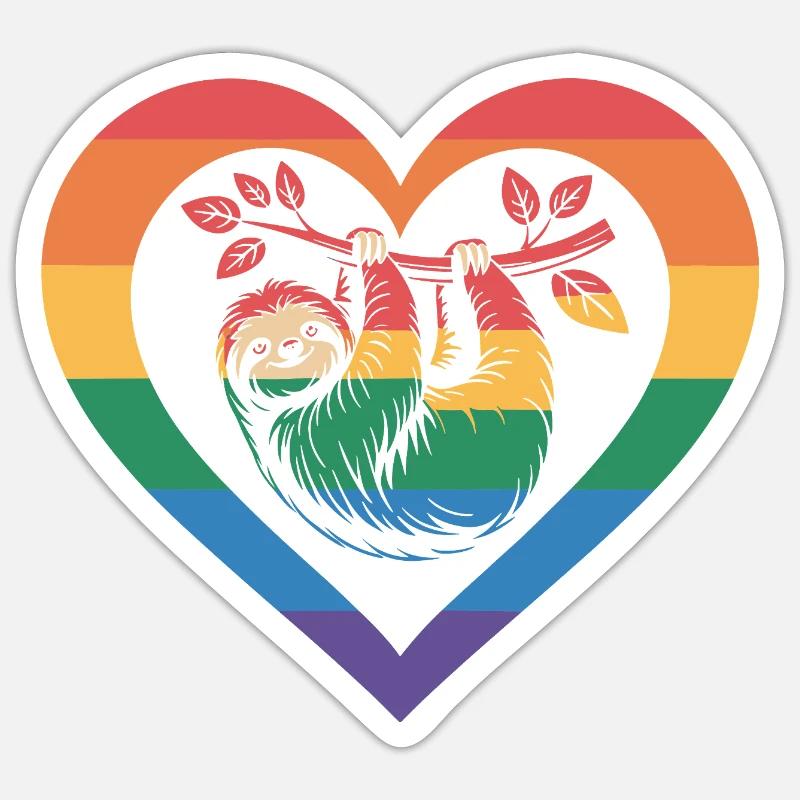 Sloth Sticker size S (10 x 10 cm)