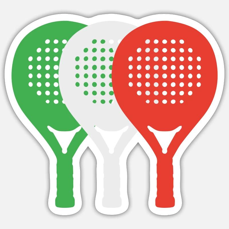 padel-italia2 - Sticker size S (10 x 10 cm) - white matte