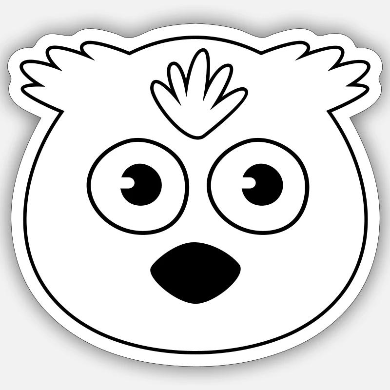 hibou Sticker taille S (10 x 10 cm)