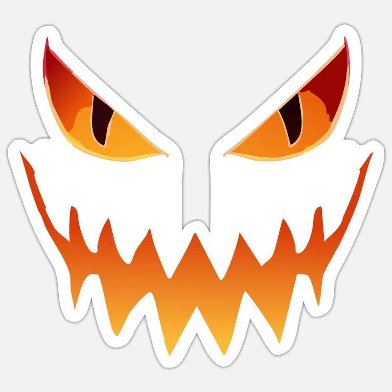 Joyeux halloween - Sticker taille S (10 x 10 cm) - blanc mat