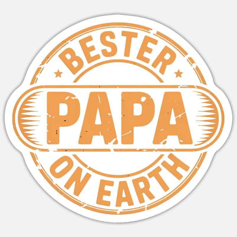 Best Dad - Sticker size S (10 x 10 cm) - white matte
