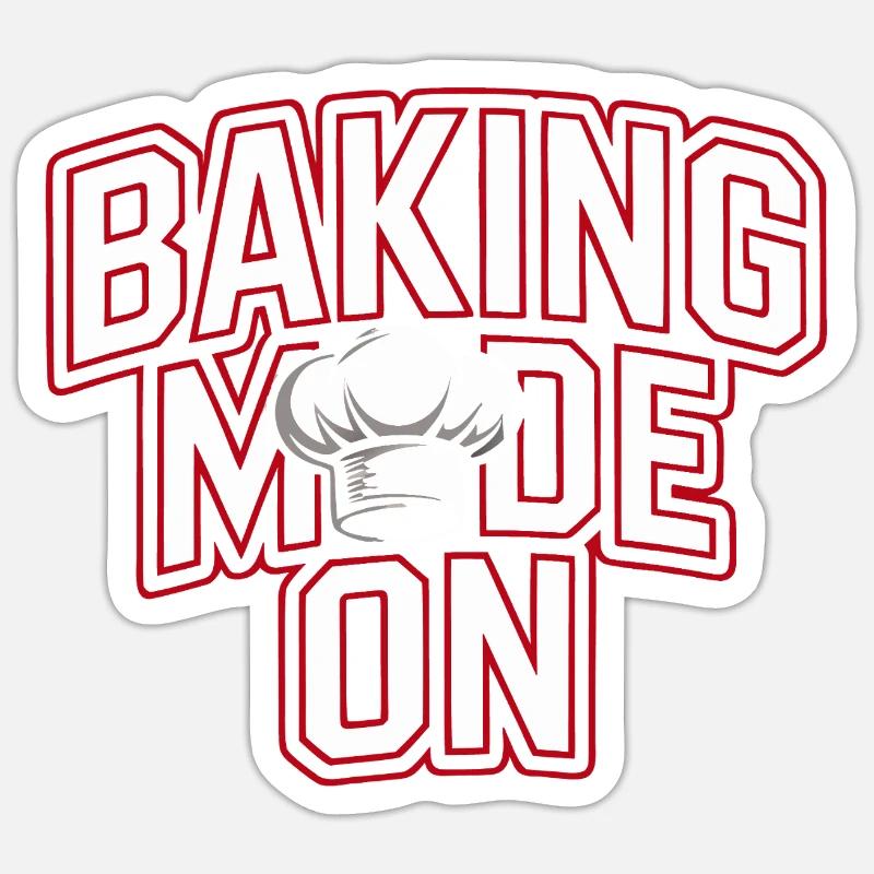 Baking Mode - Chef's Hat Design Sticker size S (10 x 10 cm)