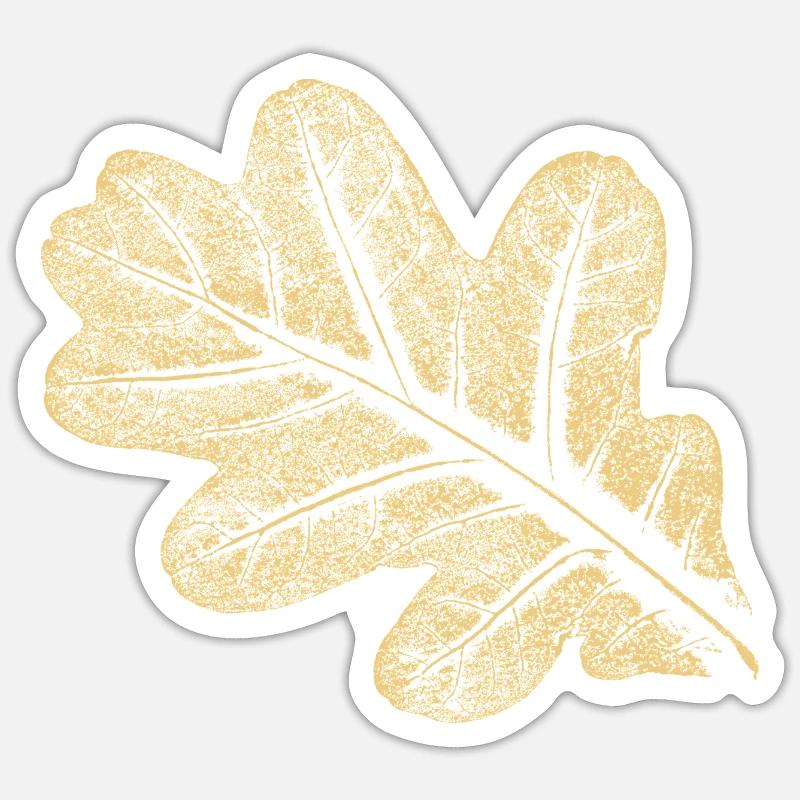Leaf - Oak / Botany & Nature Sticker size S (10 x 10 cm)