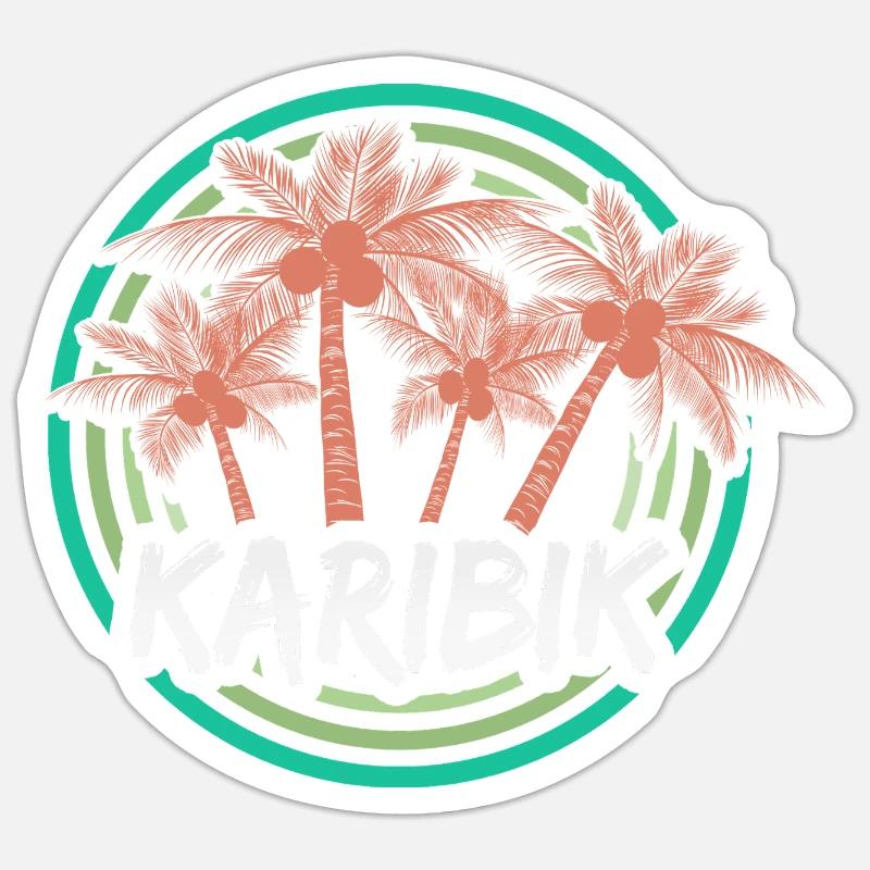 Vacanza Caraibi Sticker formato S (10 x 10 cm)