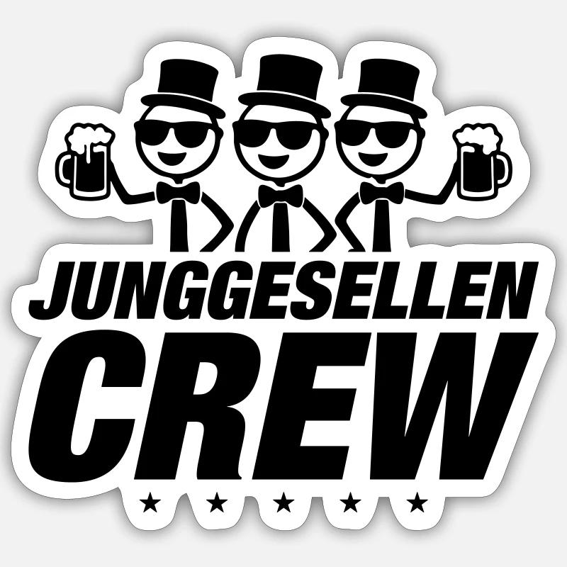 Équipage Bachelor Sticker taille S (10 x 10 cm)