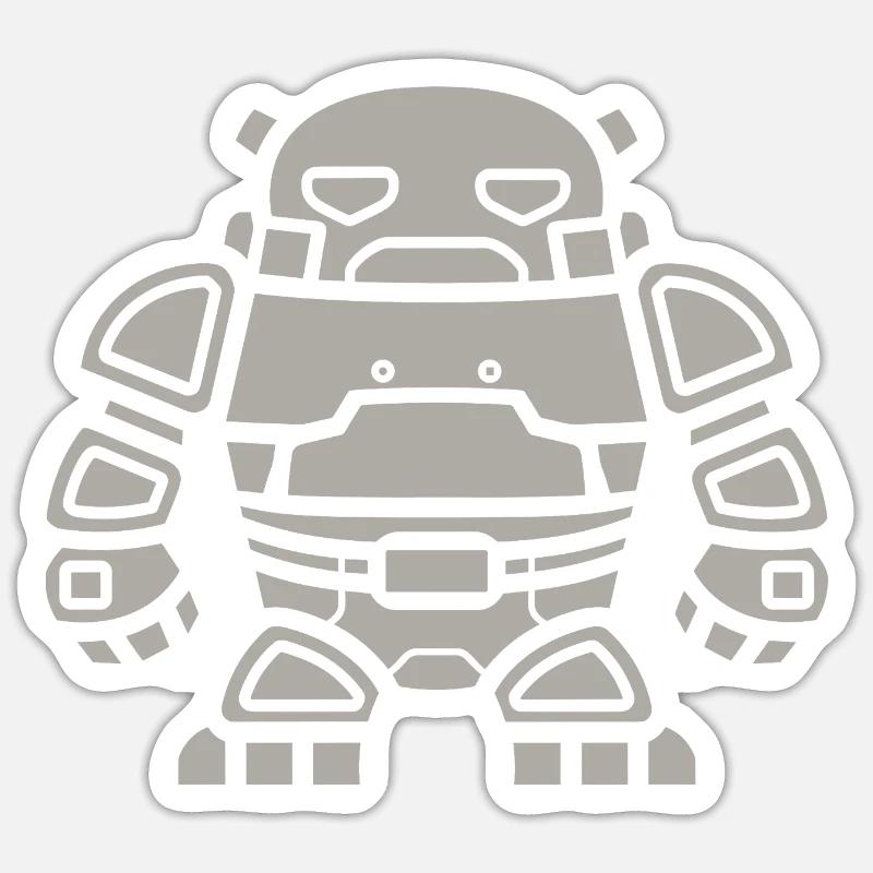 Golem - Sticker size S (10 x 10 cm) - white matte