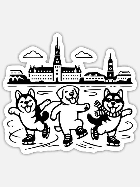 - Sticker size S (10 x 10 cm) - white matte