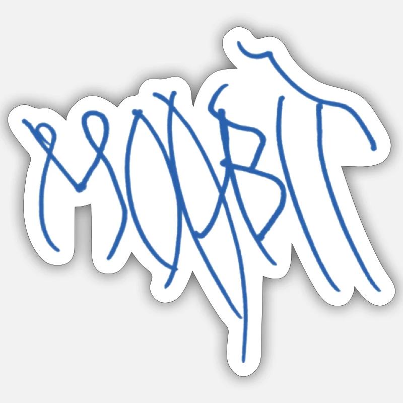Berlin Moabit - Sticker taille S (10 x 10 cm) - blanc mat