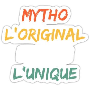 Mytho Original The True Unique - Sticker size S (10 x 10 cm) - white matte - Front