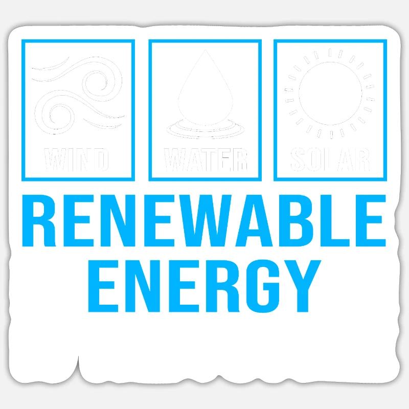 Renewable energies, solar cells, photovoltaics Sticker size S (10 x 10 cm)